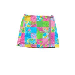 Lilly Pulitzer brightly patterned skirt